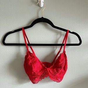 Lacy Red Bralette